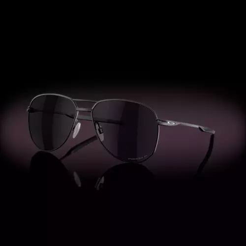 Oakley Okulary przeciwsłoneczne z polaryzacją Satin Black, Prizm Grey Polarized OO6050-01
