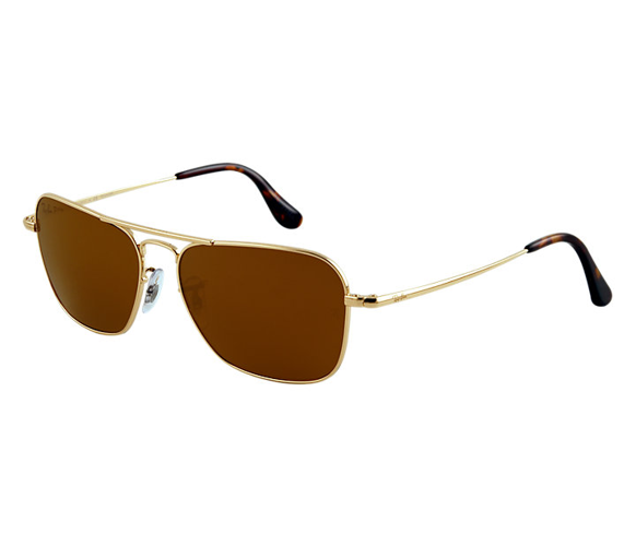 Ray Ban Sunglasses plated with 18k gold Polarized CARAVAN ULTRA RB8034K 040KN3 blinkblink.pl