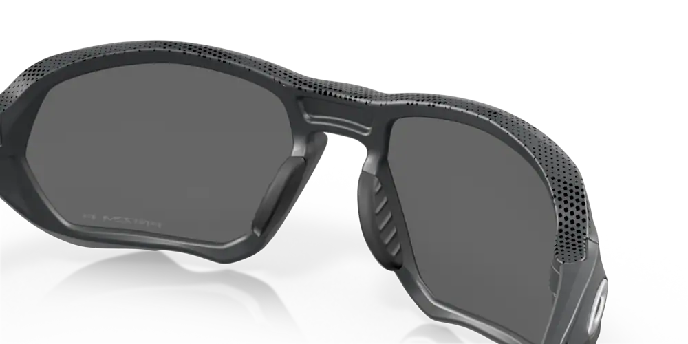 Oakley Sunglasses PLAZMA High Resolution Collection Matte Carbon, Prizm Black  Polarized OO9019-14