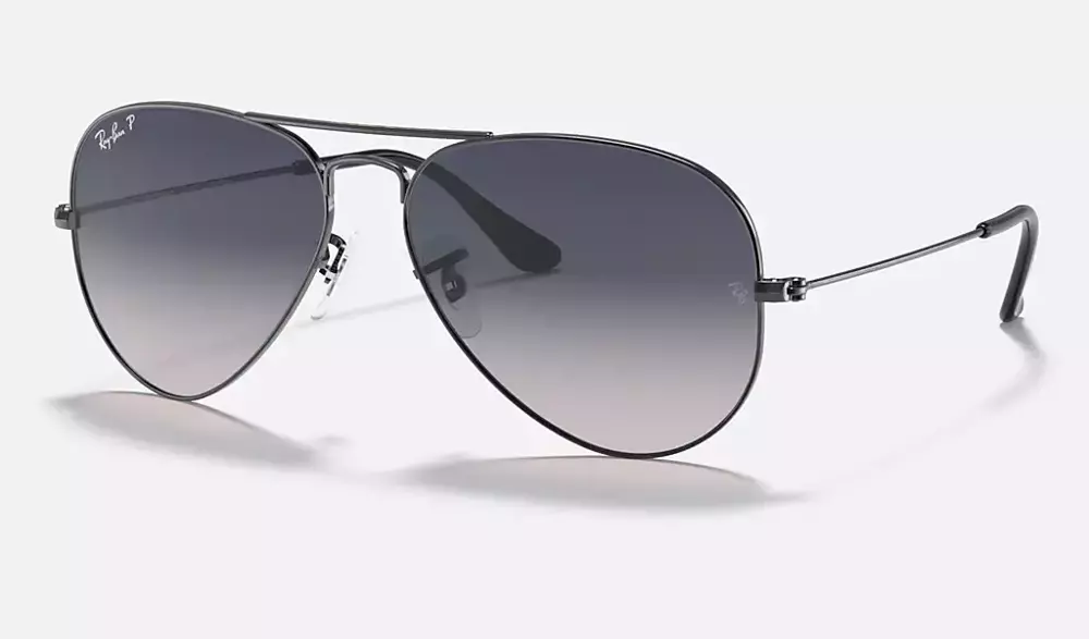 Ray-Ban Okulary przeciwsłoneczne z polaryzacją AVIATOR LARGE METAL RB3025 - 004/78