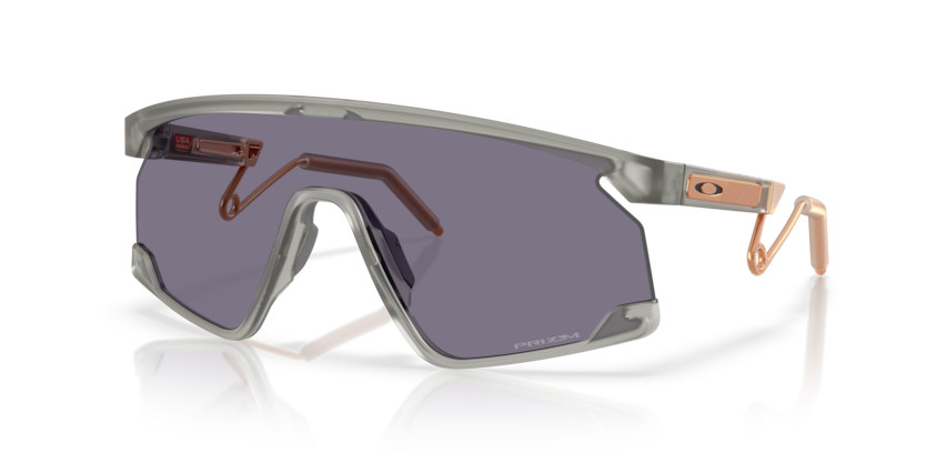 Oakley Okulary przeciwsłoneczne BXTR METAL Matte Transparent grey ink/Prizm grey OO9237-13