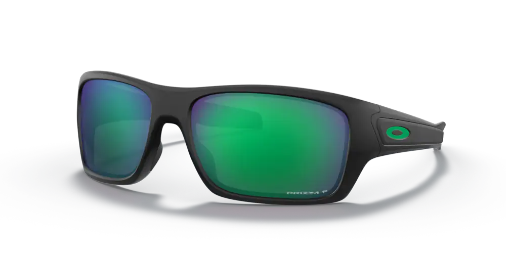 Oakley Sunglasses TURBINE Matte Black/Prizm Jade Polarized  OO9263-45