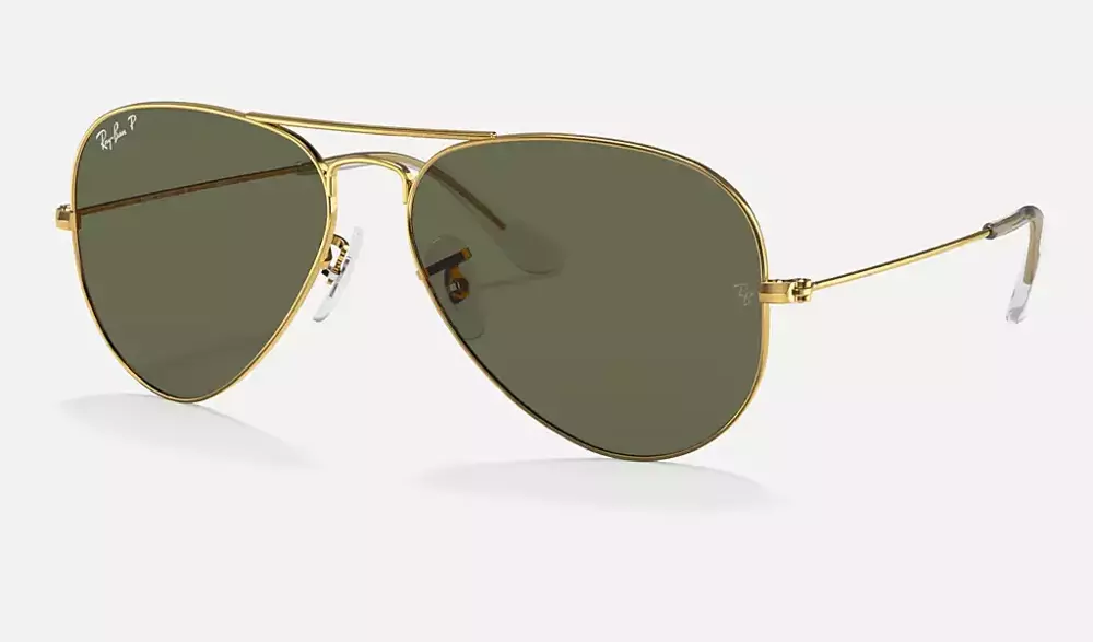  Ray-Ban Okulary przeciwsłoneczne z polaryzacją AVIATOR LARGE METAL RB3025 - 001/58