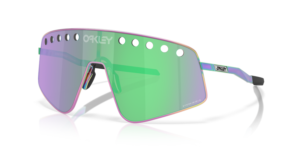 Oakley Okulary przeciwsłoneczne SUTRO TI SWEEP Polished Oil Slick/Prizm Road Jade OO6025-05