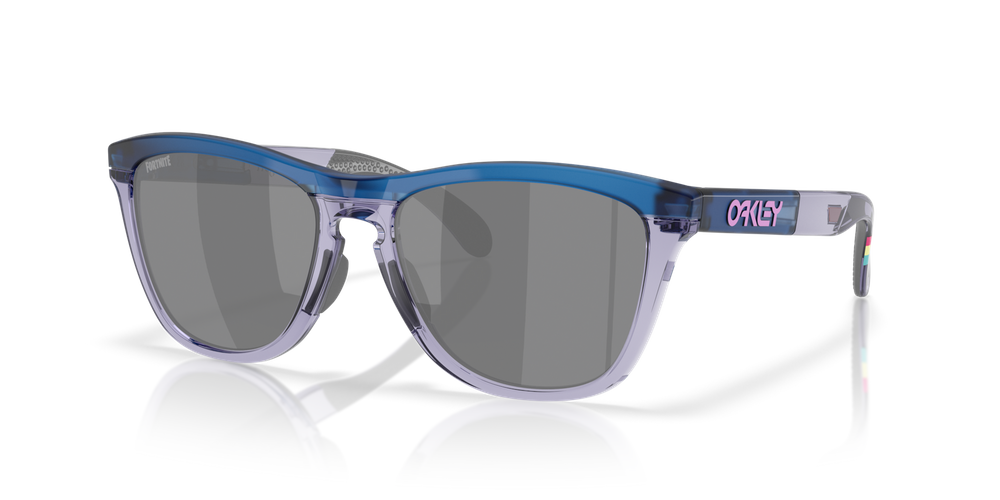 Oakley Okulary przeciwsłoneczne Matte Transparent Blue /Prizm Black FROGSKINS RANGE OO9284-16