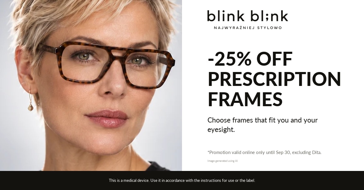 Prescription glasses by Saint Laurent, Tom Ford and many more, 25% off at Blink Blink