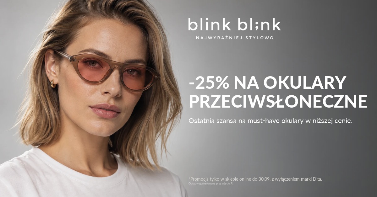 Okulary przeciwsłoneczne Miu Miu, Prada i wiele innych -25% w Blink Blink