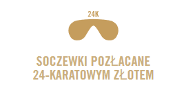 Pozłacane soczewki 24-karatowym złotem - Ray-Ban WINGS