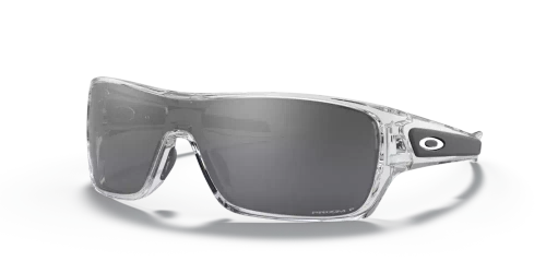 Oakley Sunglasses TURBINE ROTOR Polished Clear/ Prizm Black Polarized OO9307-16