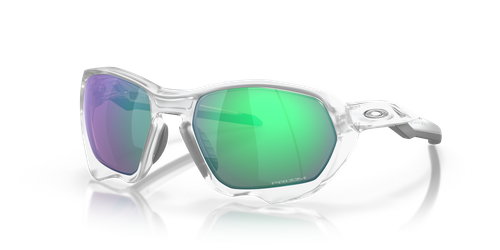 Oakley Sunglasses PLAZMA Matte Clear / Prizm Road Jade OO9019-16