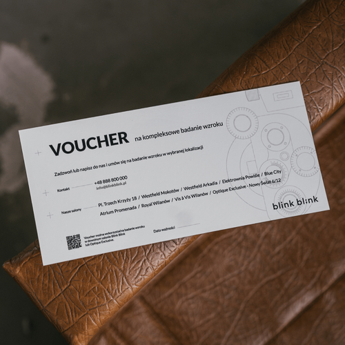 Voucher for a comprehensive eye examination at Blink Blink and Optique-Exclusive