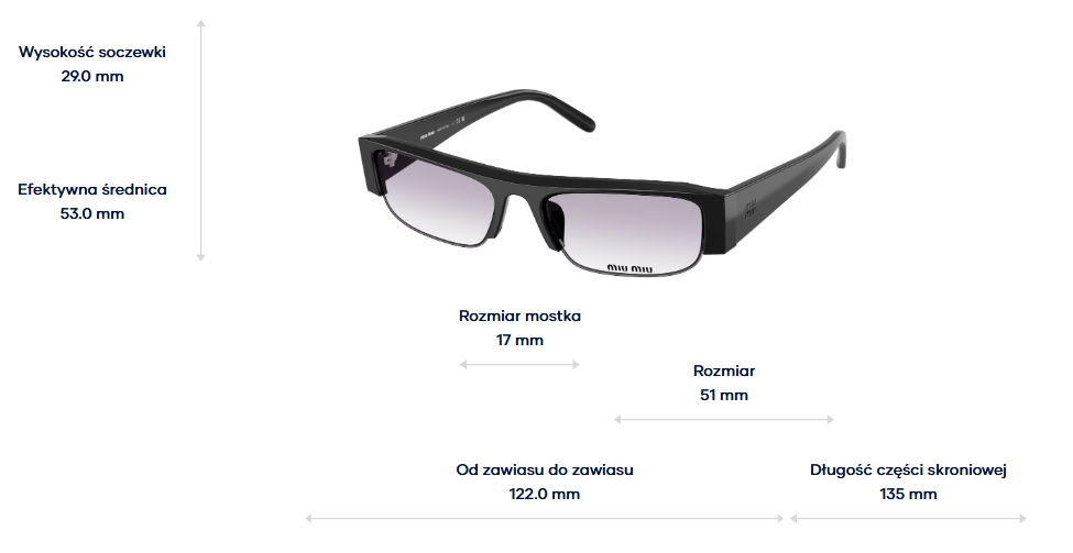 Miu Miu Okulary przeciwsłoneczne MUB07S-16K04O
