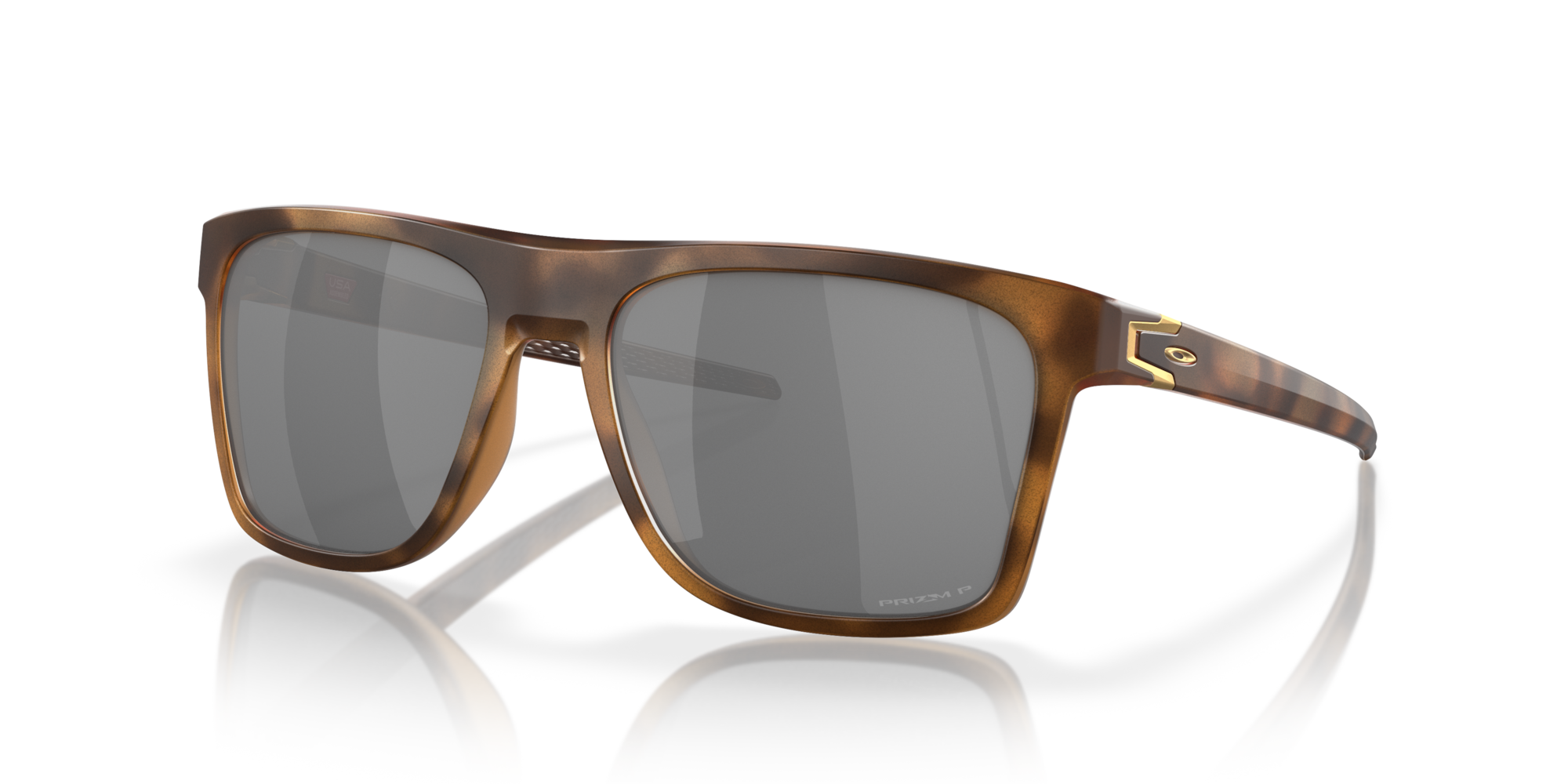 Oakley Okulary przeciwsłoneczne Matte Brown Tortoise / Prizm Black Polarized LEFFINGWELL OO9100-18