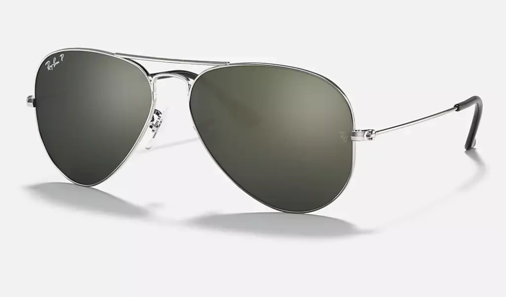 Ray-Ban Okulary przeciwsłoneczne z polaryzacją AVIATOR LARGE METAL RB3025 - 003/59