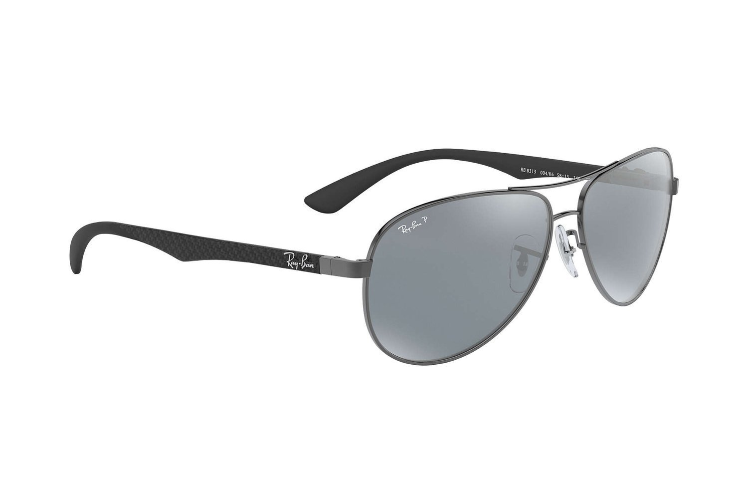 Ray-Ban Okulary przeciwsłoneczne z polaryzacją CARBON FIBRE RB8313 - 004/K6