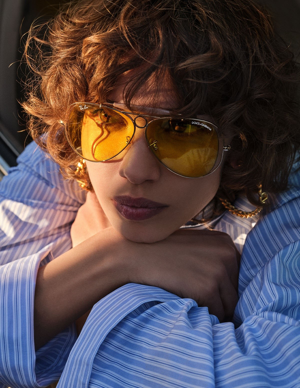 DOLCE&GABBANA x Ray-Ban Okulary przeciwsłoneczne RB3138M-001/85