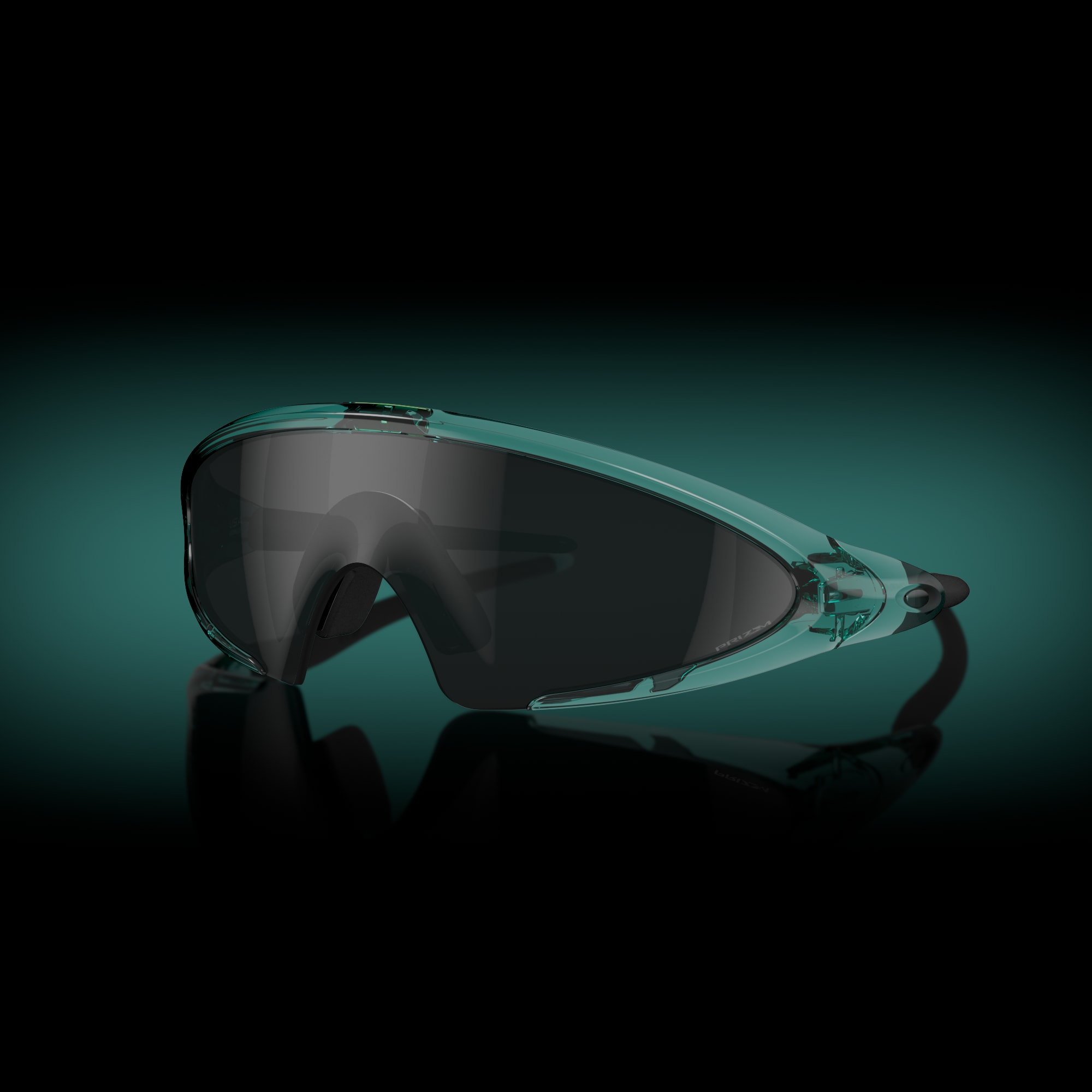 Oakley Okulary przeciwsłoneczne ELLIPSE Transparent Pacific / Prizm Black OO9490-03