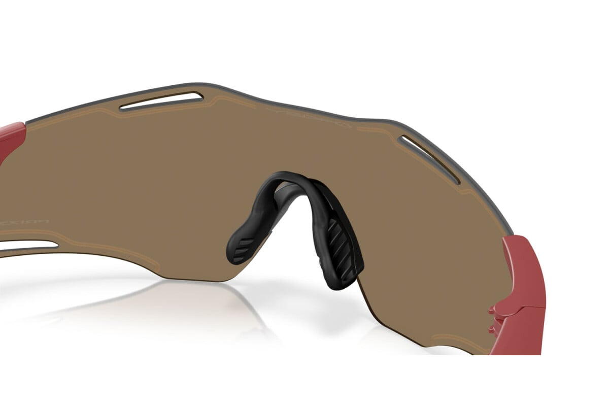 Oakley Okulary przeciwsłoneczne CYBR ZERO Matte Iron Red / Prizm 24k OO9512D-03