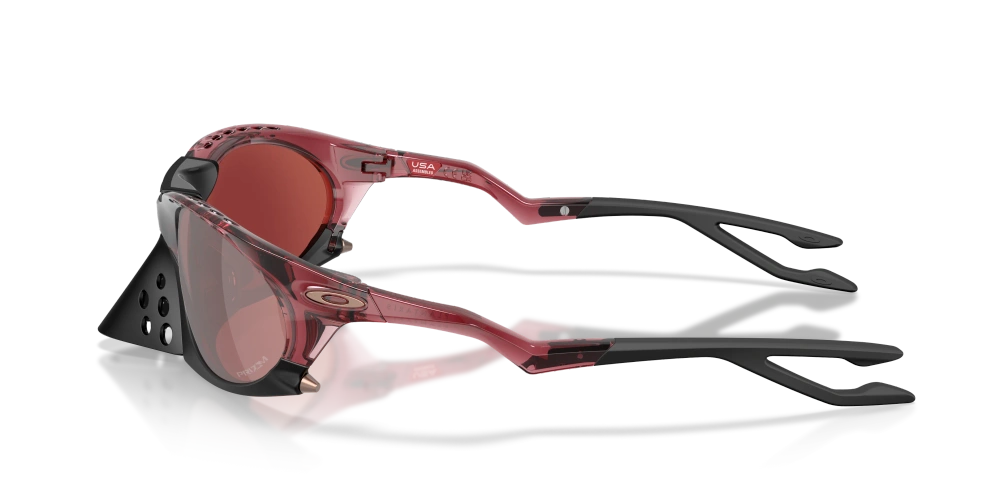 Oakley Sunglasses PLANTARIS Transparent Iron Red/Prizm Snow Black Iridium OO9437-16