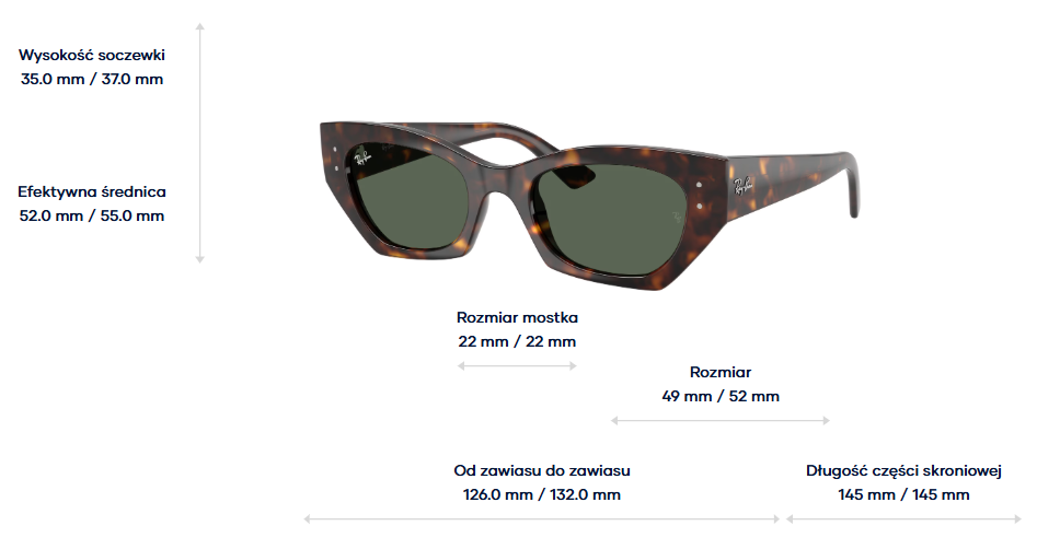Ray-Ban Okulary przeciwsłoneczne ZENA RB4430-135971