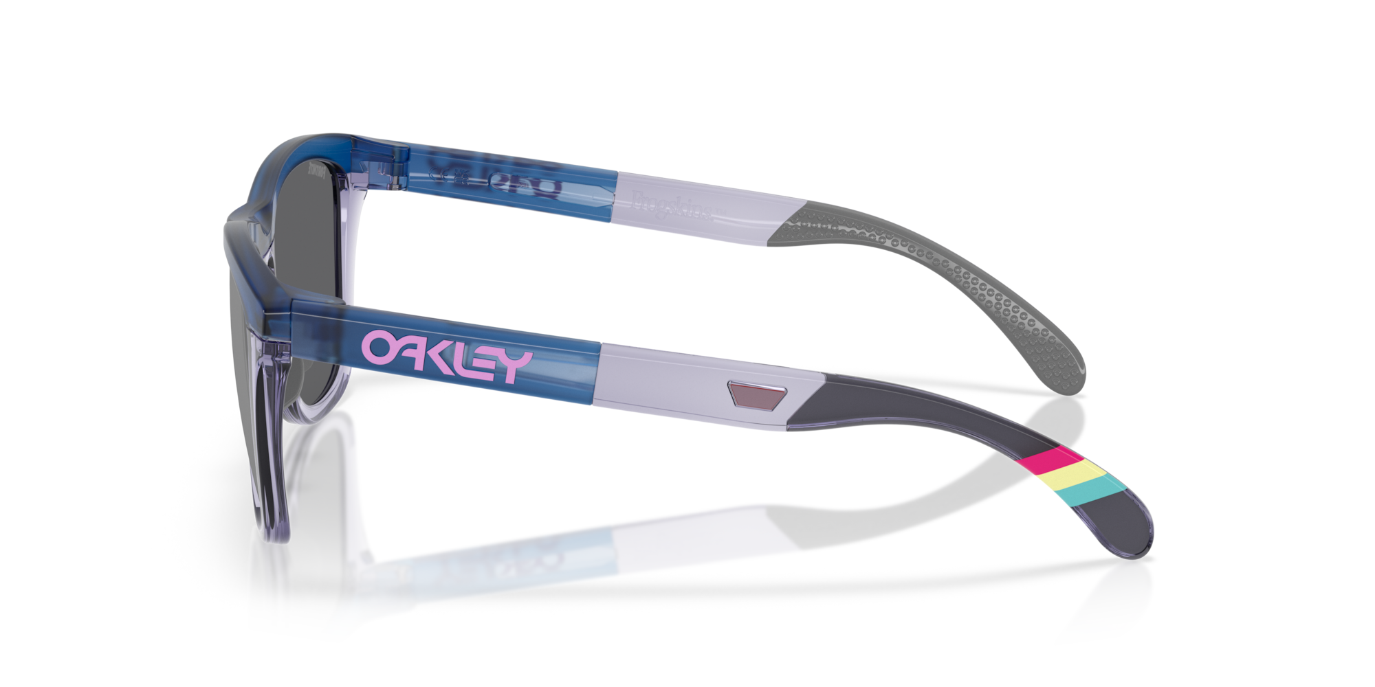 Oakley Okulary przeciwsłoneczne Matte Transparent Blue /Prizm Black FROGSKINS RANGE OO9284-16