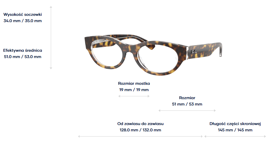 Ray-Ban Vista Okulary korekcyjne RX5447-5082