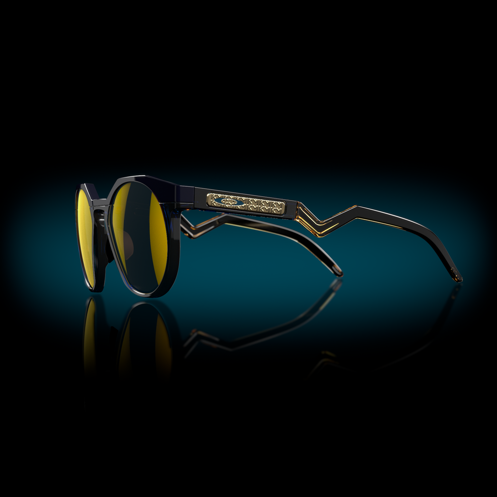 Oakley Sunglasses HSTN Navy transparent blue / Prizm 24k polarized OO9242-11