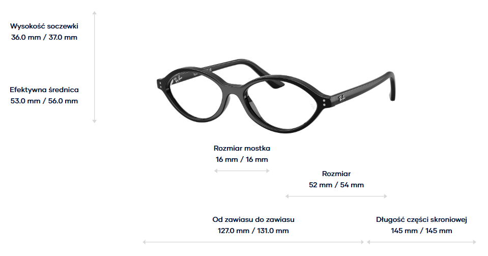 Ray-Ban Okulary korekcyjne RX7265-8260