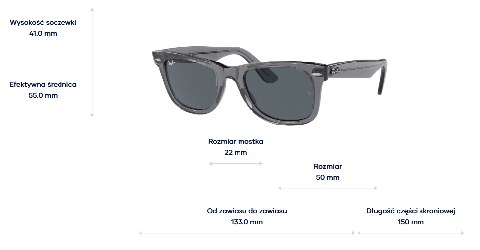 Ray-Ban Okulary przeciwsłoneczne WAYFARER RB2140-6773R5