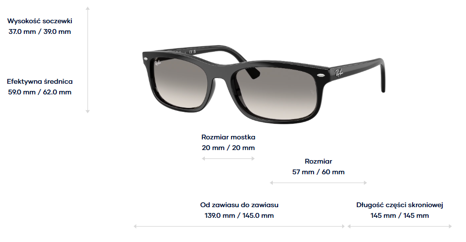 Ray-Ban Okulary przeciwsłoneczne RB2224-901/32