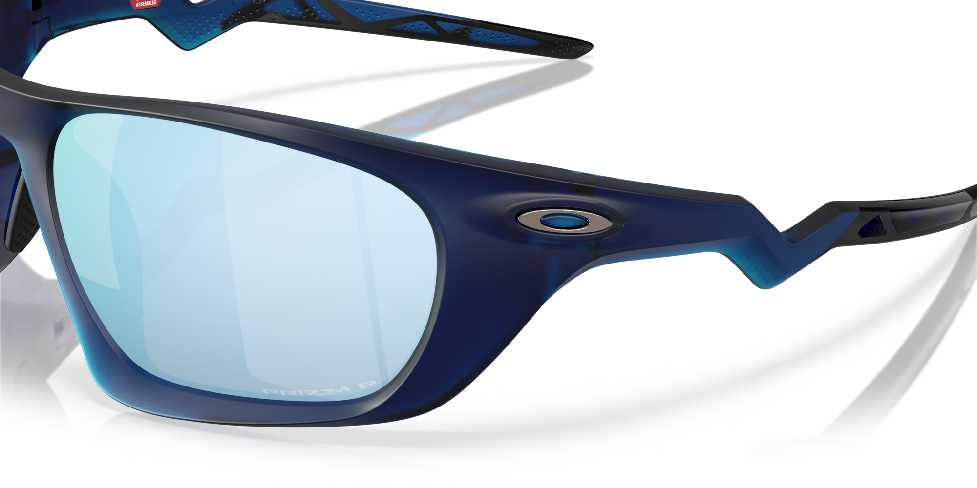 Oakley Okulary przeciwsłoneczne LATERALIS Matte Transparent Blue /Prizm Deep Water Polarized OO9431-03