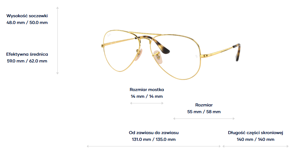 Ray-Ban Optical frame AVIATOR RB6489 - 2500
