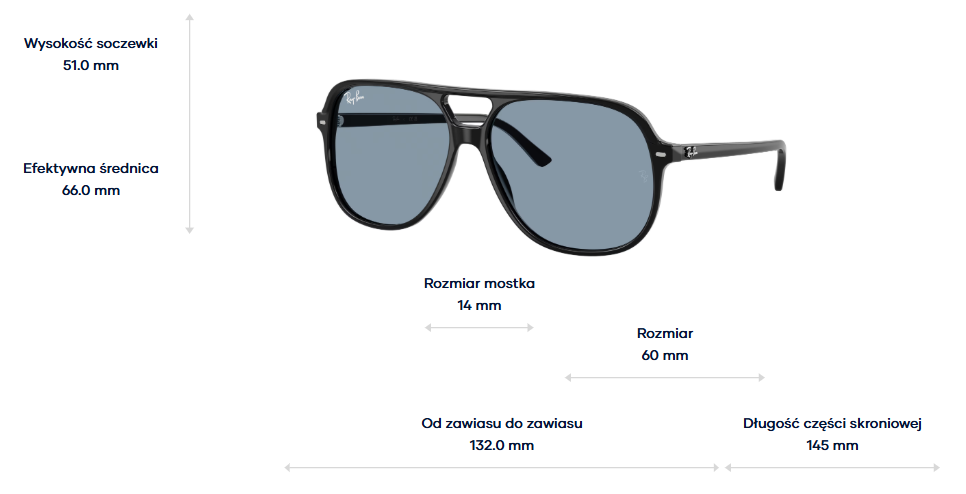 Ray-Ban Okulary przeciwsłoneczne BILL RB2198-901/56