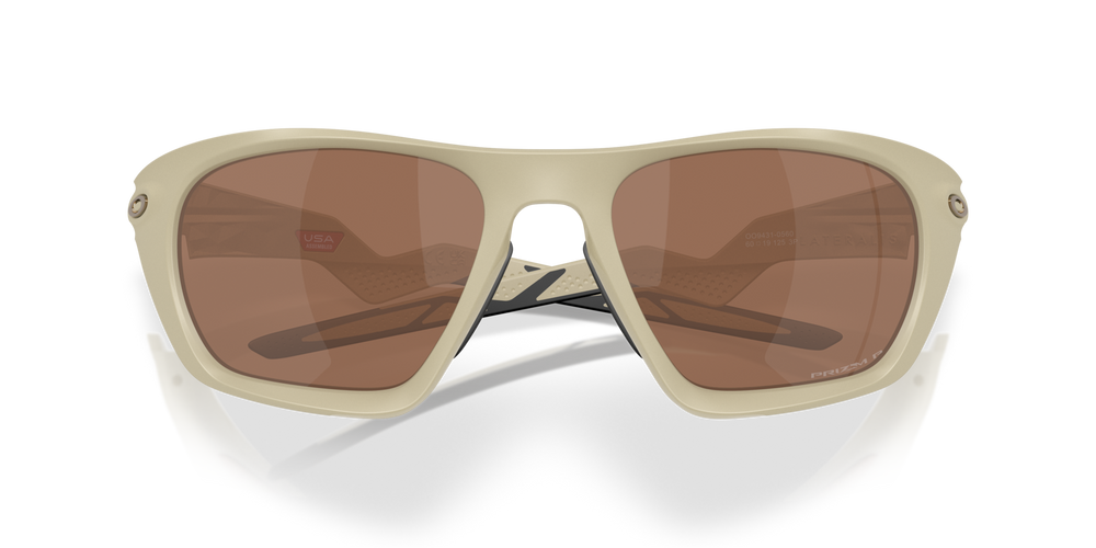 Oakley Okulary przeciwsłoneczne LATERALIS Matte Sand/Tungsten Iridium Polarized OO9431-05