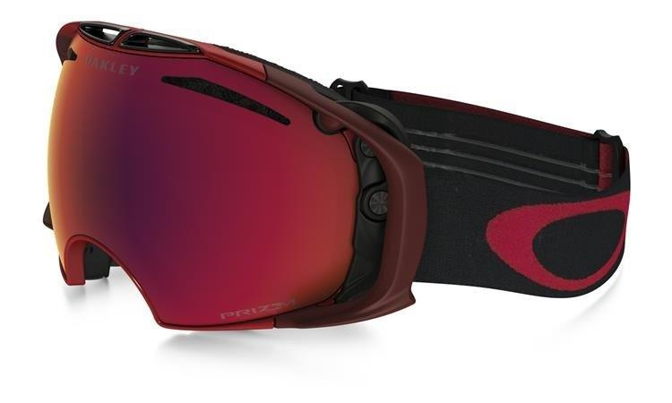 OAKLEY Gogle AIRBRAKE Obsessive Lines Red/Prizm Torch Iridium & Prizm Rose OO7037-55