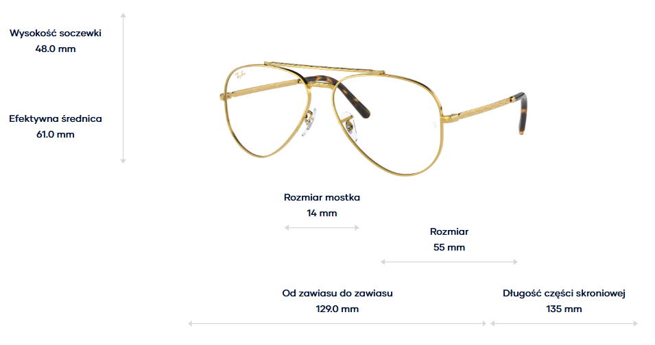 Ray-Ban Okulary korekcyjne NEW AVIATOR RX3625V-3086