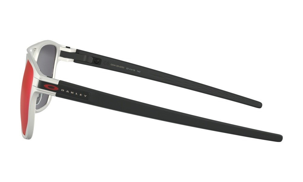 Oakley Okulary przeciwsłoneczne LATCH ALPHA Matte Silver/Torch Iridium OO4128-02