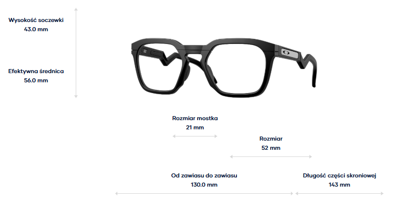 Oakley Optical frame HSTN SQ RX OX8208-01