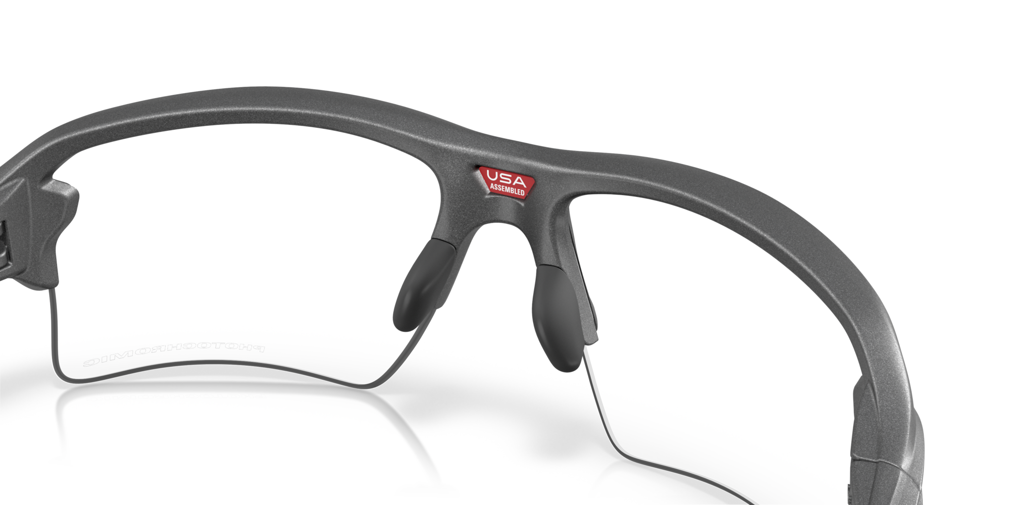 Oakley Okulary przeciwsłoneczne FLAK 2.0 XXL Steel / Clear to black iridium photochromic OO9488-07