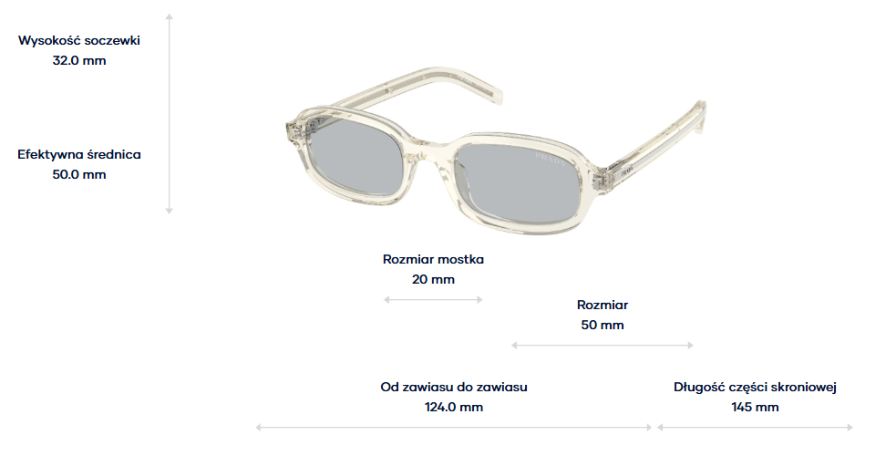 Prada Okulary przeciwsłoneczne PR D06S-12X40W