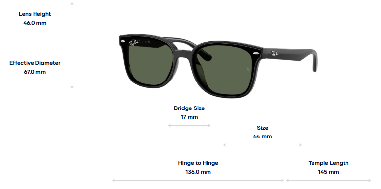 Ray-Ban Okulary przeciwsłoneczne RB4461D-601/71
