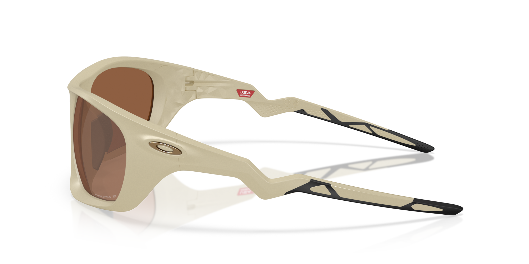 Oakley Okulary przeciwsłoneczne LATERALIS Matte Sand/Tungsten Iridium Polarized OO9431-05