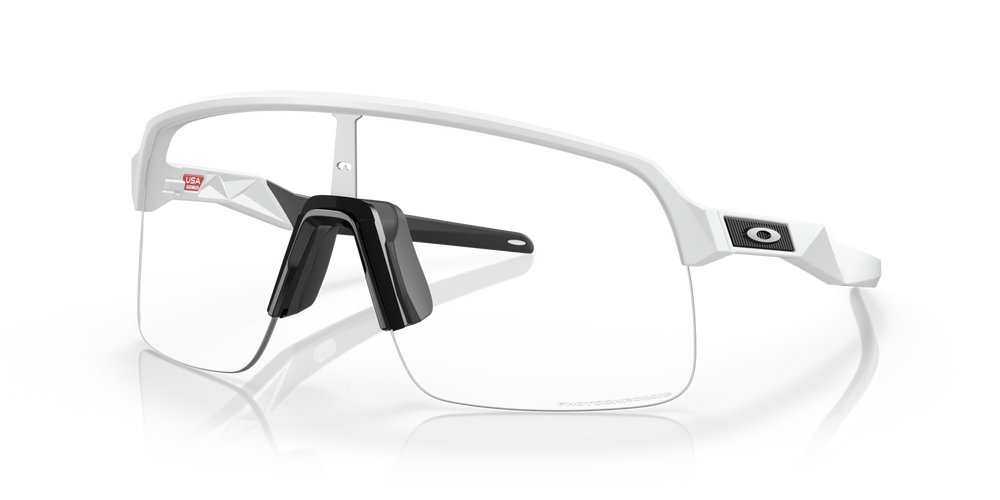 Oakley Sunglasses Sutro Lite Matte White/Clear To Black Iridium Photochromic OO9463-46