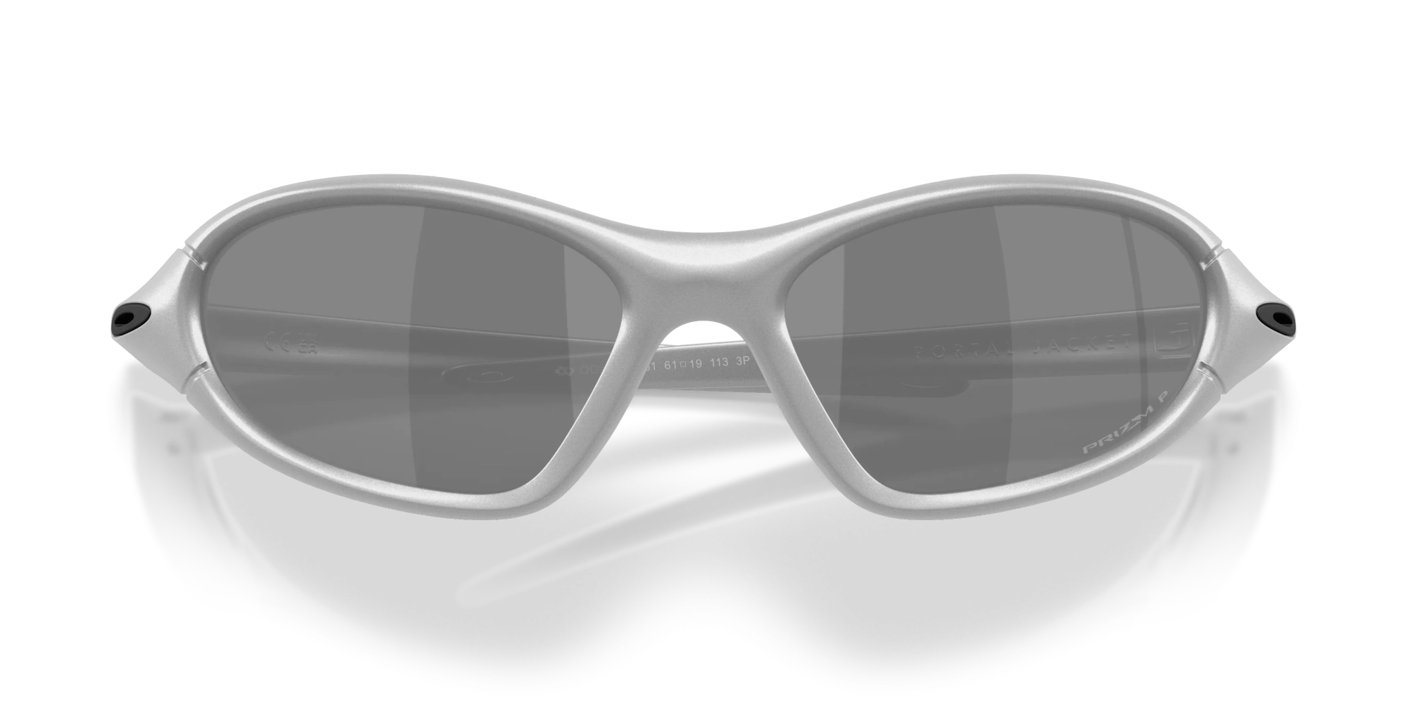Oakley Okulary przeciwsłoneczne PORTAL JACKET X Silver/Prizm Black Polarized OO9536-10