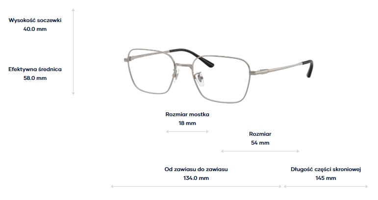 Ray-Ban Okulary korekcyjne RX8784D-1000