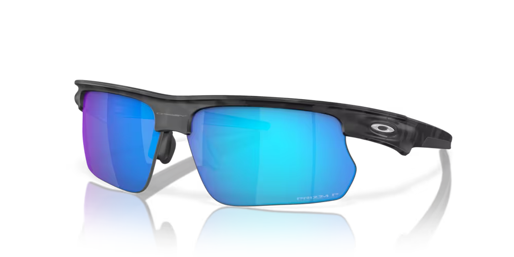 Oakley Sunglasses BISPHAERA Matte Grey Camo / Prizm Sapphire Polarized OO9400-05