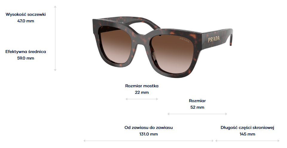 Prada Okulary przeciwsłoneczne PRC04S-17N80A