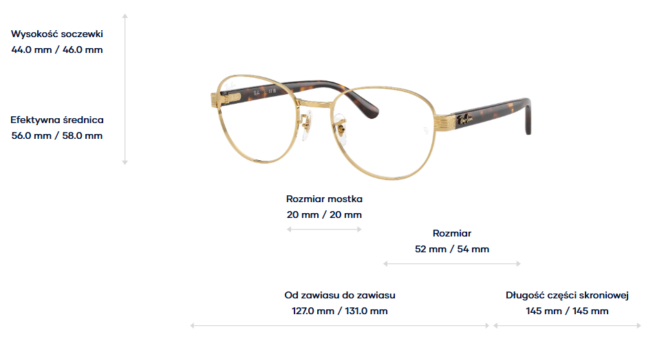 Ray-Ban Vista Okulary korekcyjne RX6543-2500