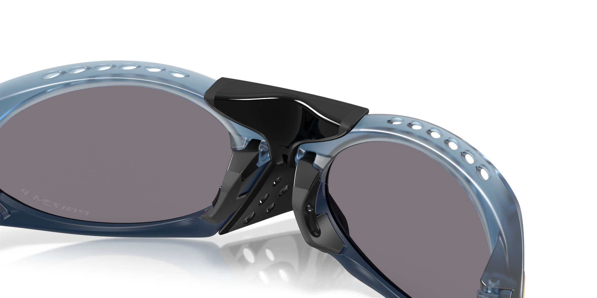 Oakley Okulary przeciwsłoneczne PLANTARIS Matt Transparent Abyss / Prizm Grey Polarized OO9437-09