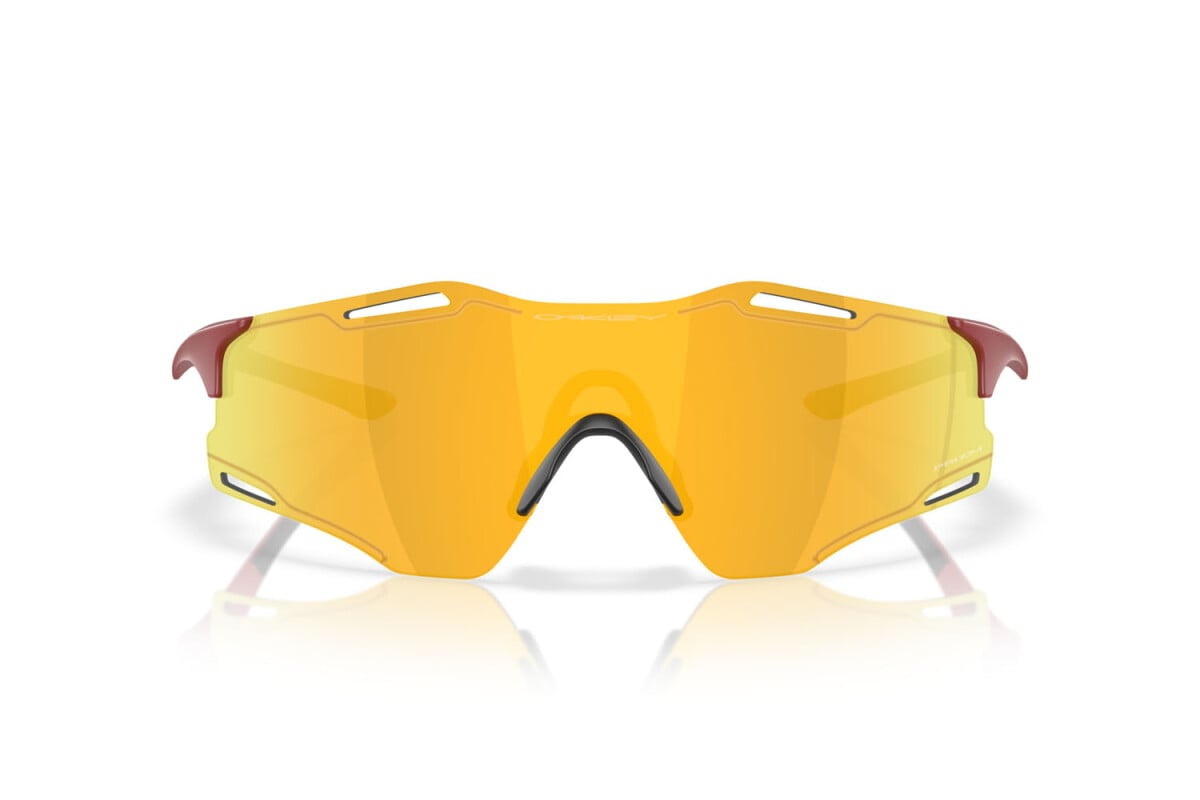 Oakley Okulary przeciwsłoneczne CYBR ZERO Matte Iron Red / Prizm 24k OO9512D-03